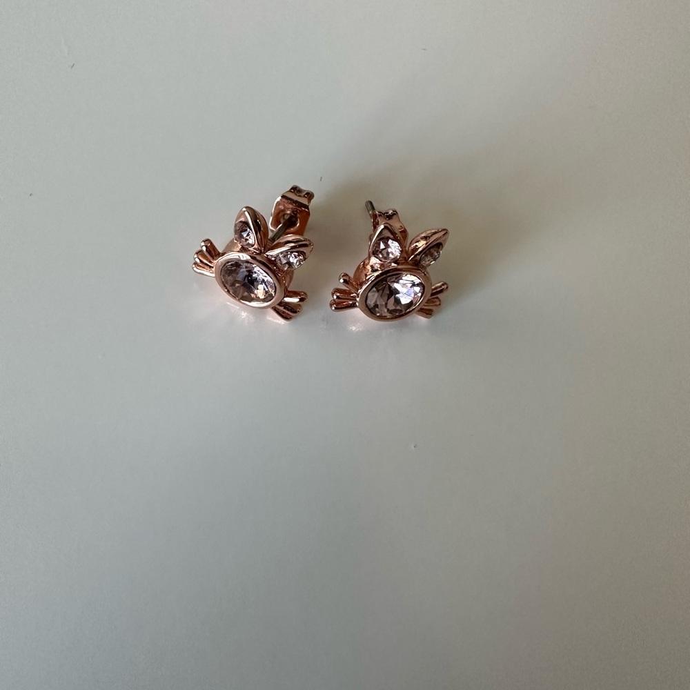 Bunny rose gold TED BAKER earrings